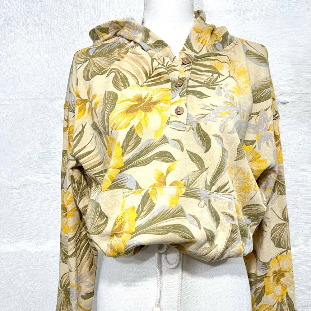 OLD NAVY TROPICAL PRINT HOODIE